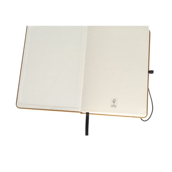 93087_111-d MATISSE. A5 notebook with rigid cover in leather (70% recycled) with lined sheets
