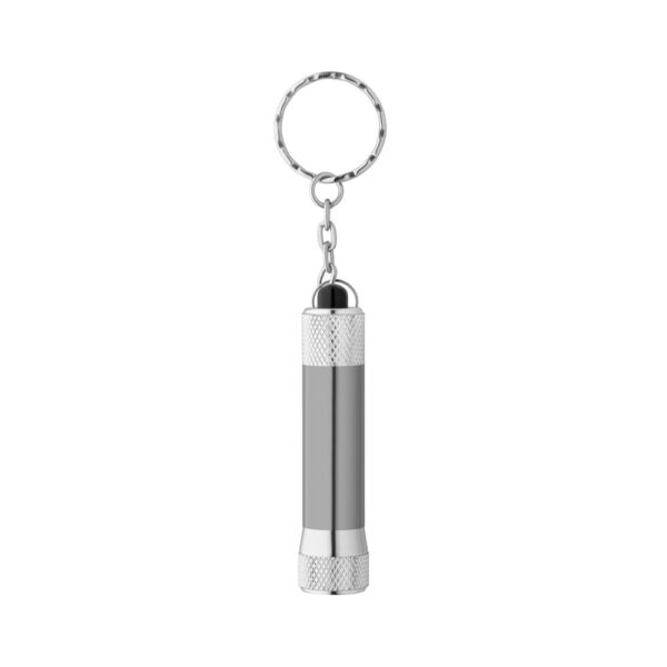 LERGAN. Aluminium keyring with a 3 LED flashlight