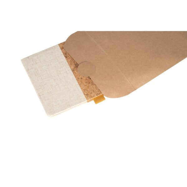 KLEE. A5 notebook in cork and linen with lined sheets