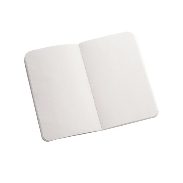 93291_150-d ORGANIC SOFT. A6 notepad with flexible cover made from organic elephant matter (80%)