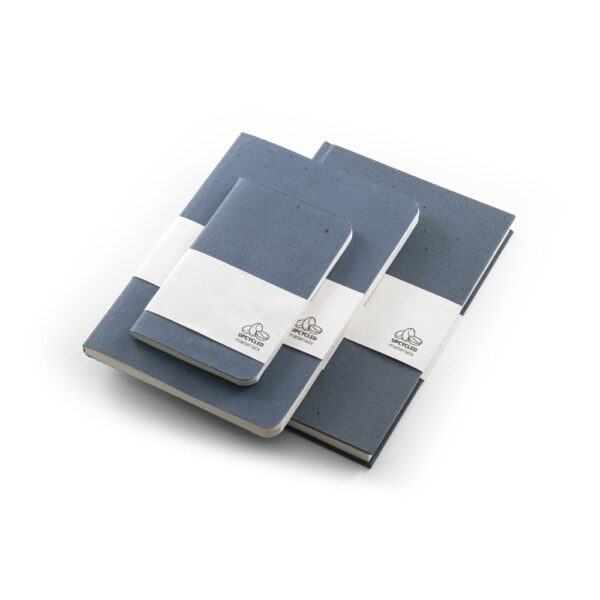 93295_c COFFEEPAD RIGID. A5 notepad with hard cover made from coffee husk waste (65%)