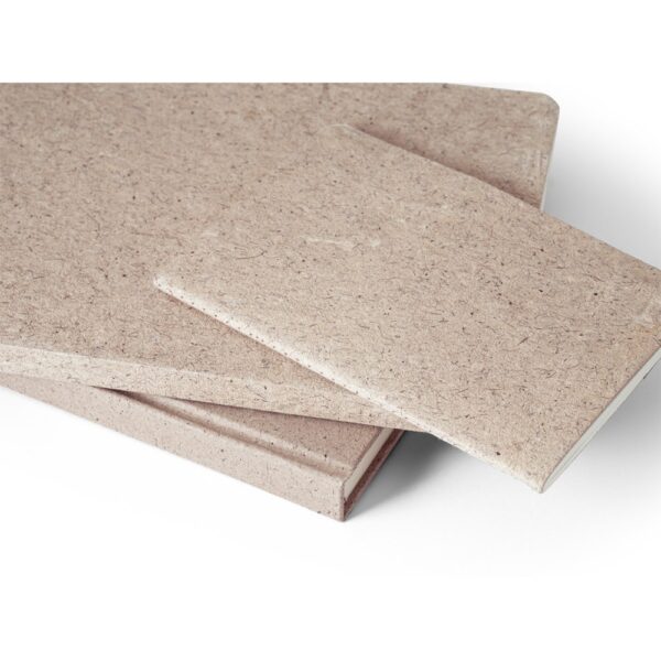 93296_b TEAPAD RIGID. A5 notepad with hard cover made from tea leafs waste (65%)