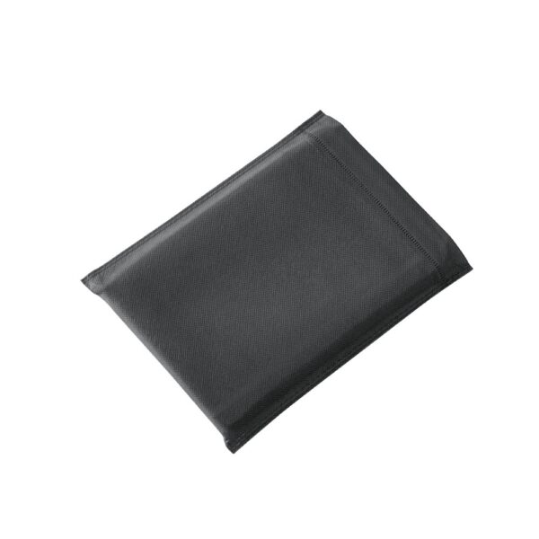 RUSSEL. PU and polyester fabric cover with A5 notebook with plain pages