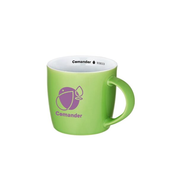 93833_119-logo COMANDER. 370 mL glossy ceramic mug