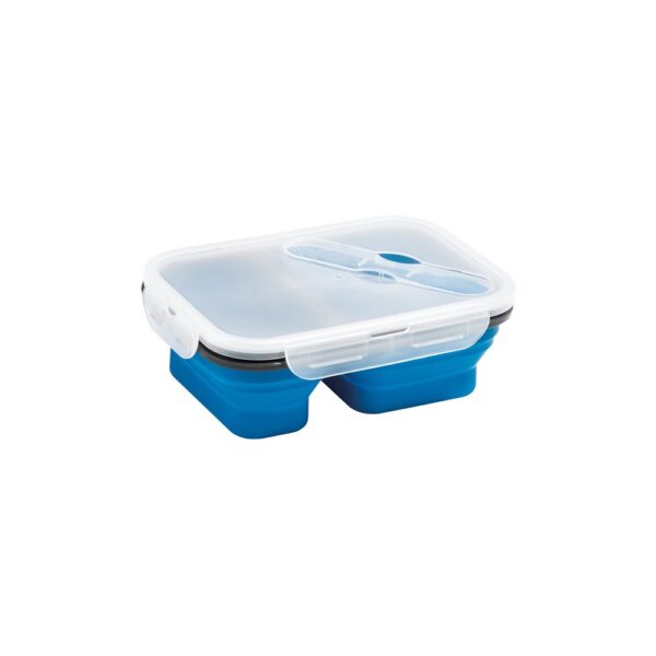 93848_104 DILL. Lunch Box. Retractable hermetic box in silicone and PP (480 and 760 mL)