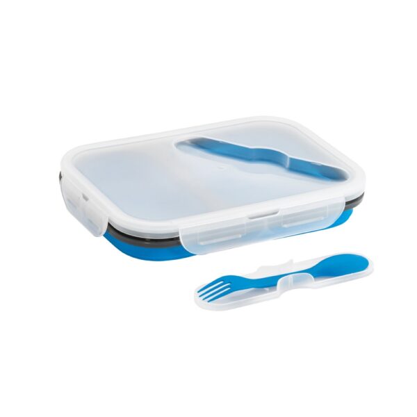93848_104-d DILL. Lunch Box. Retractable hermetic box in silicone and PP (480 and 760 mL)