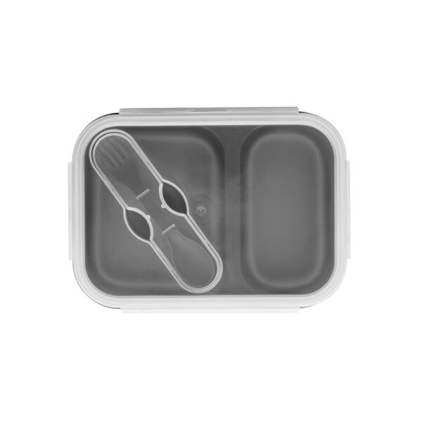 93848_123-a DILL. Lunch Box. Retractable hermetic box in silicone and PP (480 and 760 mL)