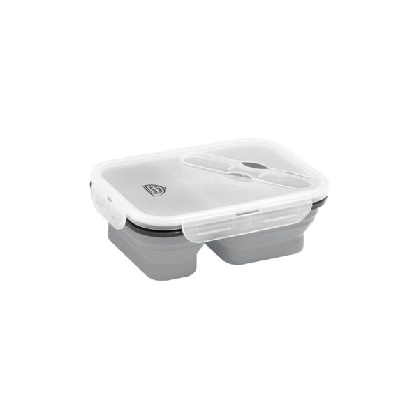 93848_123-logo DILL. Lunch Box. Retractable hermetic box in silicone and PP (480 and 760 mL)