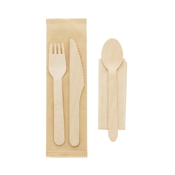 94077_160 SUYA. Wooden cutlery set