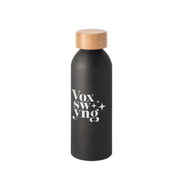 QUETA. Aluminium bottle with bamboo lid 550 mL