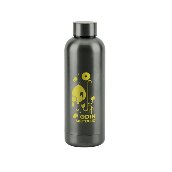 ODIN METTALIC. Bottle in 90% recycled stainless steel 550 mL