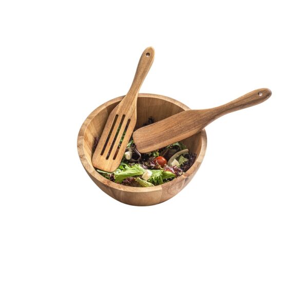 BATALI. Set of two cutlery sets in acacia wood