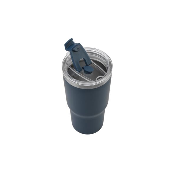 JOYNER M. Compact stainless steel travel cup (91% recycled) with vacuum insulated double wall and matt finish 600 mL