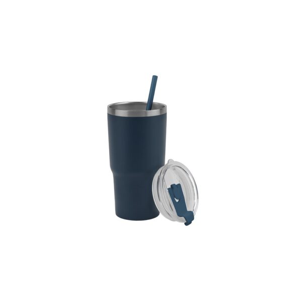JOYNER M. Compact stainless steel travel cup (91% recycled) with vacuum insulated double wall and matt finish 600 mL