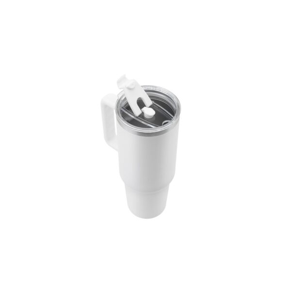 JOYNER XL. Large stainless steel travel cup (91% recycled) with vacuum insulated double wall and a matt finish 1300 mL