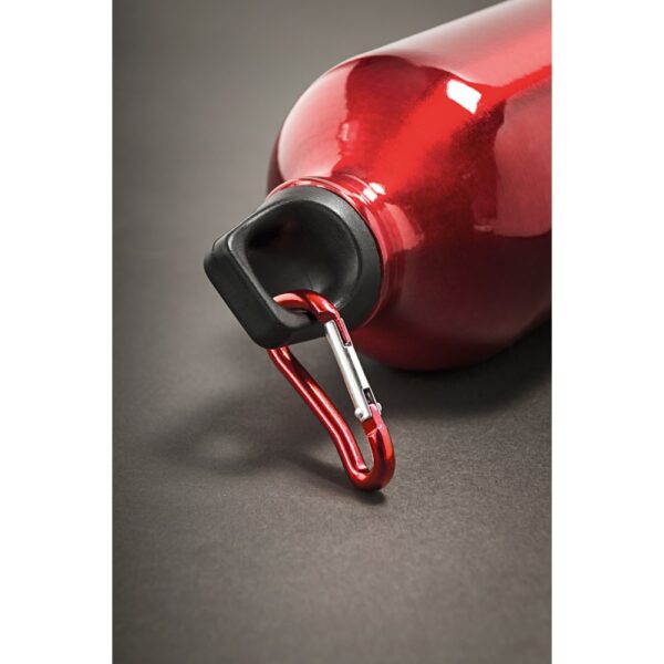 LANDSCAPE S. Aluminium sports bottle with carabiner 400 mL