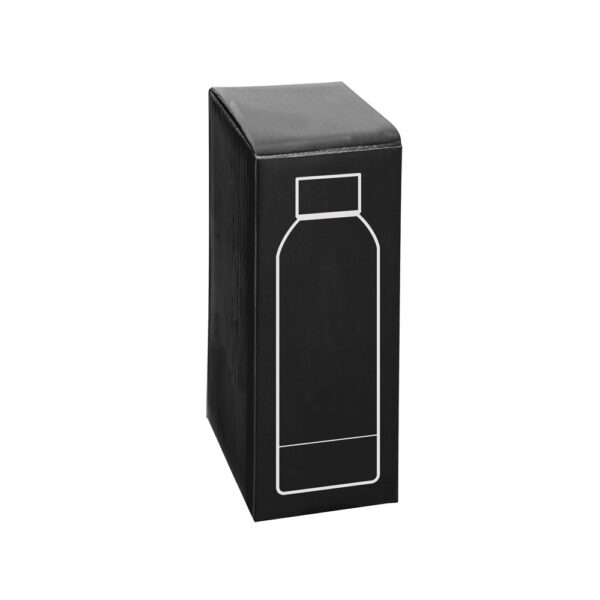 ODIN. Double wall vacuum stainless steel (36% recycled) bottle with rubber coating 550 mL