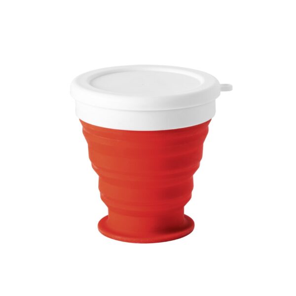 ASTRADA. Silicone and PP folding travel cup 250 mL