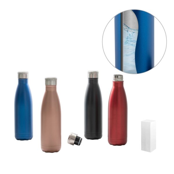 94771_set SHOW SATIN. Stainless steel bottle 500 mL