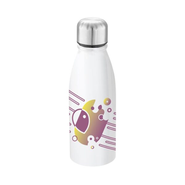94957_106-logo BILLY. Sublimation aluminium bottle and stainless steel cap 500 mL