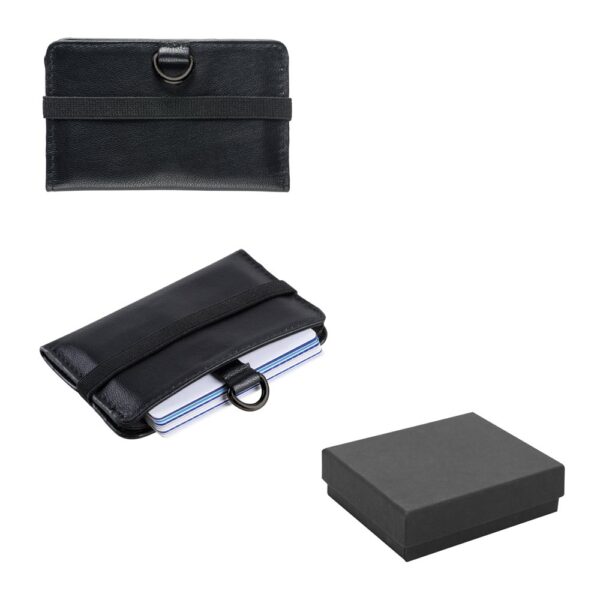 ORVYN. Leather wallet with RFID blocking for 10 cards