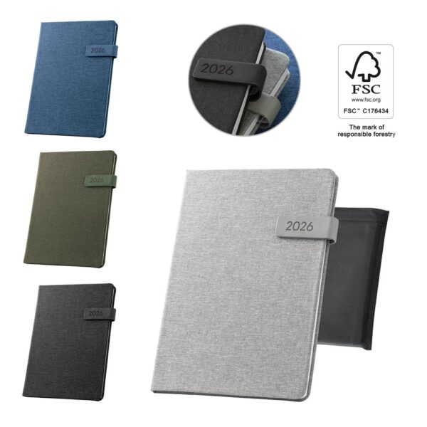 ANDRESEN B5. Recycled polyester (100% rPET) diary