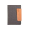 TAGORE A5. A5 diary in leather (58% recycled)