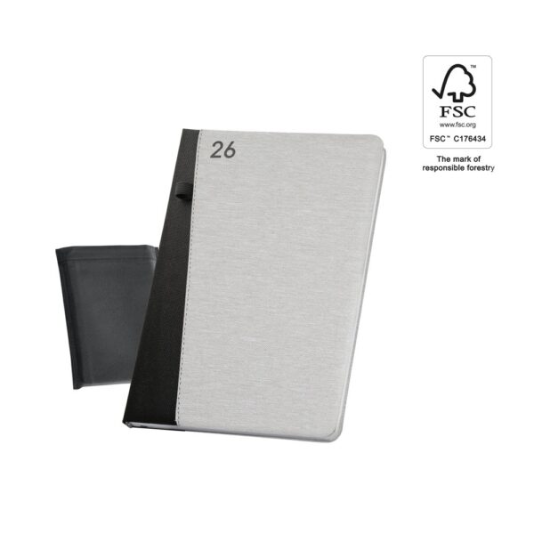 LARSSON B5. B5 diary in recycled polyester (100% rPET)