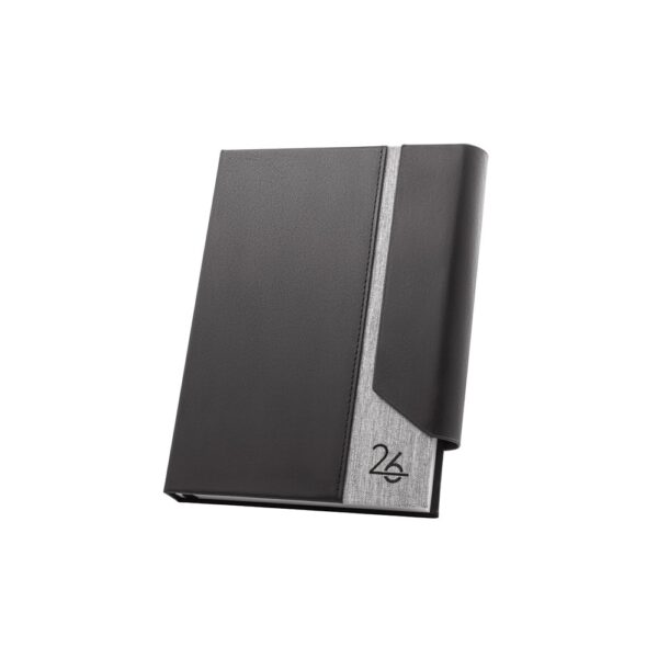 AUSTEN A5. A5 diary in PU (58% recycled) and polyester reciclado (100% rPET) 300D