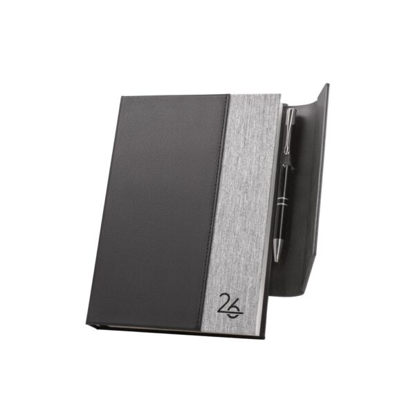 AUSTEN A5. A5 diary in PU (58% recycled) and polyester reciclado (100% rPET) 300D