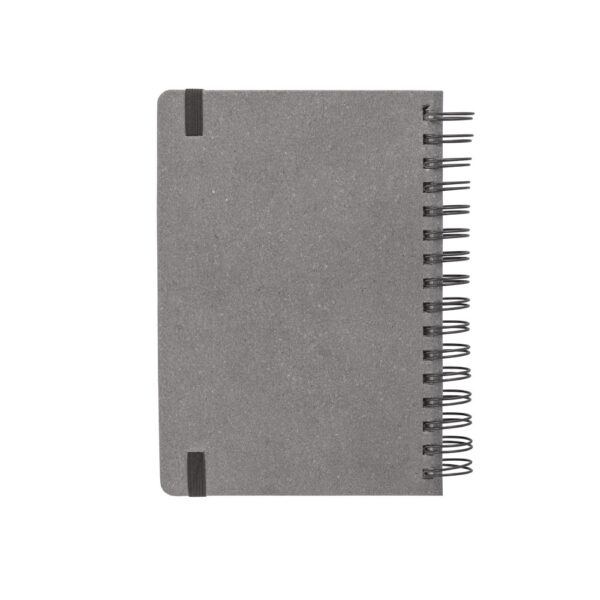 SIMMEL A5. A5 diary, with rings, in leather (58% recycled)