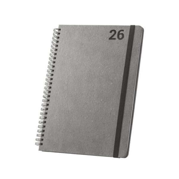 96216_103 SIMMEL B5. B5 diary with rings in leather (58% recycled)