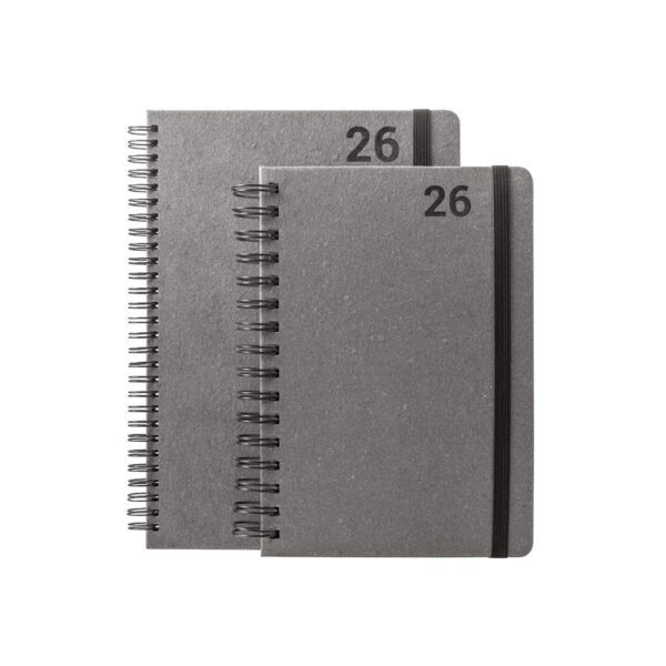 96216_a SIMMEL B5. B5 diary with rings in leather (58% recycled)