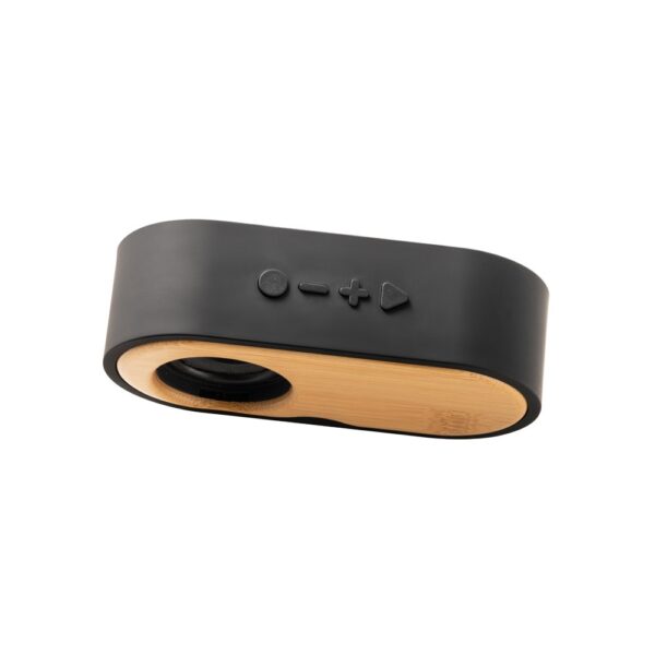TILLY. Portable 3W speaker with 5h battery life made from bamboo and recycled ABS (100% rABS)