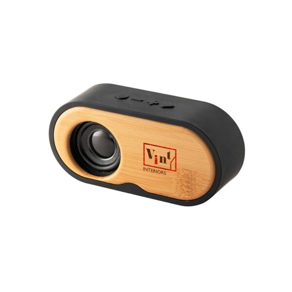 TILLY. Portable 3W speaker with 5h battery life made from bamboo and recycled ABS (100% rABS)