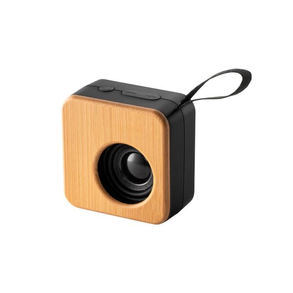 97098_103 MAYER. Portable 3W speaker with 4h battery life in bamboo and recycled ABS (100% rABS)