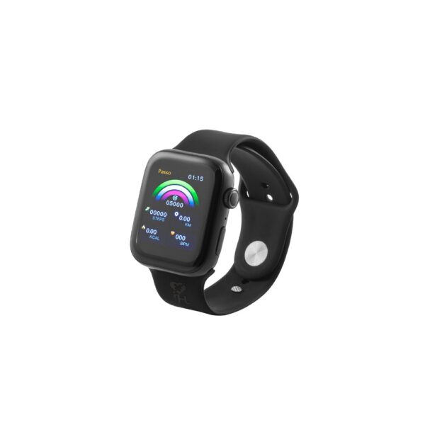 97136_103-h-logo WILES. Smartwatch with 1'85" screen, IPX4 and 3-day battery life and silicone strap