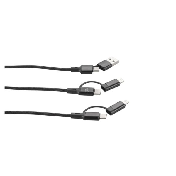 BERTOZZI. Super-fast 6-in-1 USB cable made from recycled aluminum (20%) and recycled PET (4%)