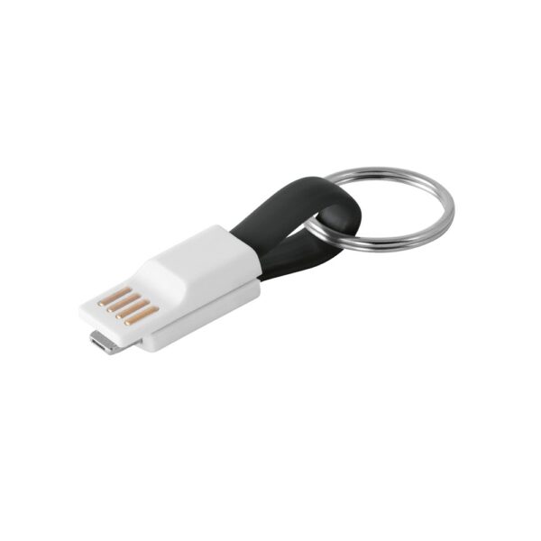 97152_103 RIEMANN. USB cable with 2 in 1 connector in ABS and PVC