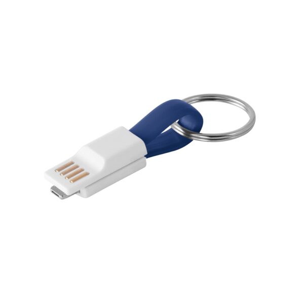 97152_114 RIEMANN. USB cable with 2 in 1 connector in ABS and PVC