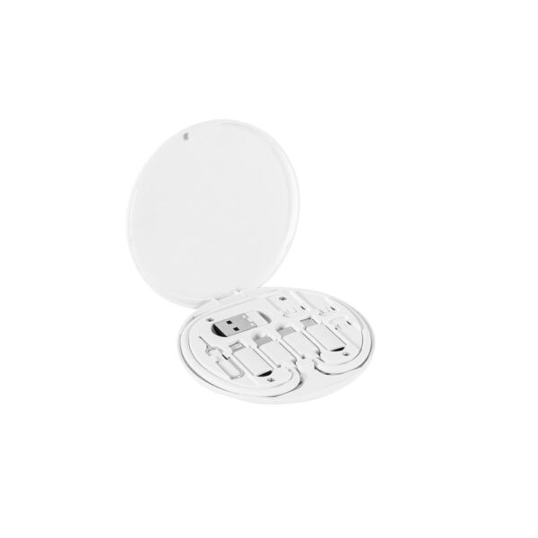 97187_106 SYSTROM. Recycled ABS (100% rABS) superfast charging cable and adapter set
