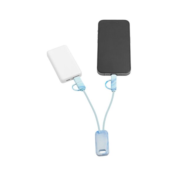 97191_100-b BERNERS. Superfast 6-in-1 USB cable in recycled PET (100% rPET)