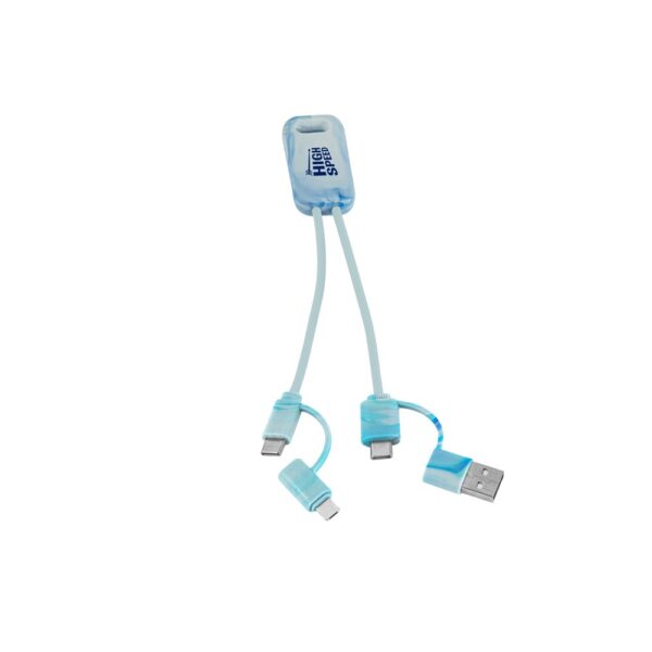 97191_100-logo BERNERS. Superfast 6-in-1 USB cable in recycled PET (100% rPET)
