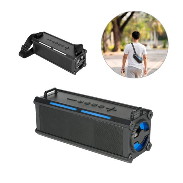 Timberlake. 16W portable speaker with 6h of battery life in ABS