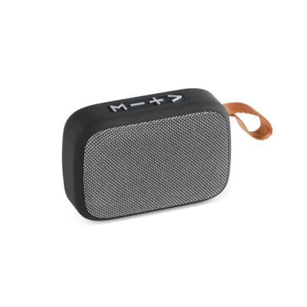 97395_113 GANTE. Portable 3W speaker with 2h battery life in polyester and ABS