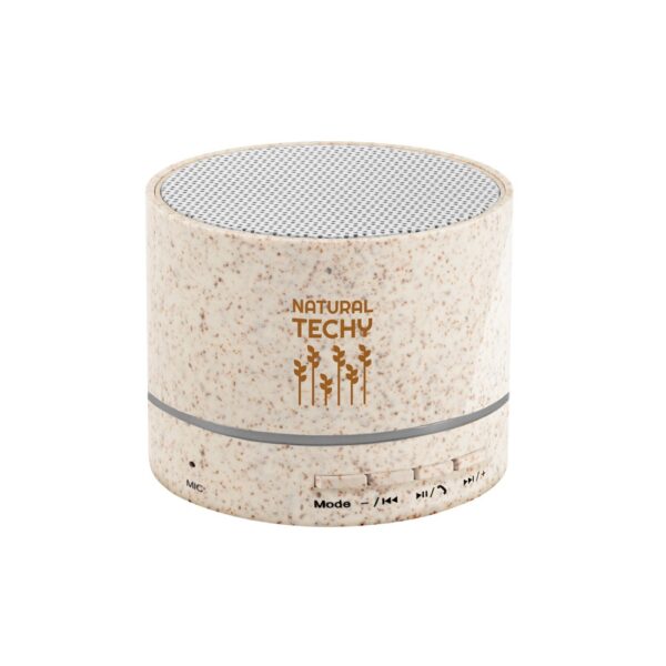 97930_160-logo RE-LINEU. 3W portable speaker with 4h30m battery life in straw fibre and recycled ABS (100% rABS)