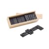 MIGUEL. Domino game in wooden box with lid