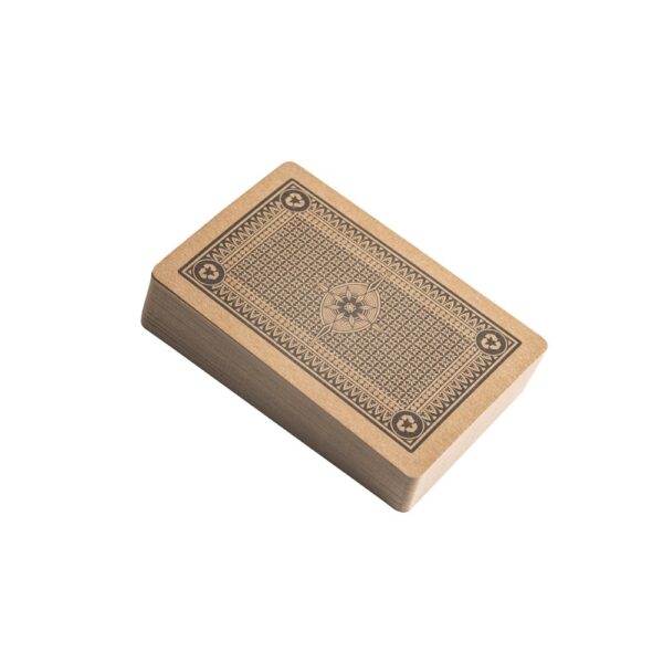 FISCHER. Deck of 54 classic cards in kraft paper, made from FSC™ certified material and other controlled materials