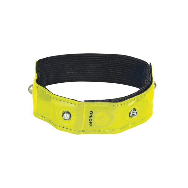 VISIBLE. Reflective armband with 4 red LEDs