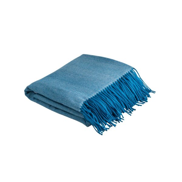 99044_104 SMOOTH. 100% acrylic blanket with ribbon and personalisation card (270 g/m²)